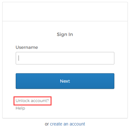 Select Unlock account?